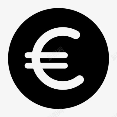 欧元按钮货币图标图标