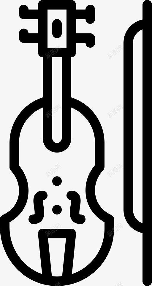 小提琴音频音乐图标svg_新图网 https://ixintu.com 声音 小提琴 播放 音乐 音乐2大纲 音频