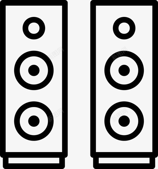 俱乐部扬声器音频音乐图标svg_新图网 https://ixintu.com smashicons音乐2大纲 俱乐部扬声器 声音 音乐 音频