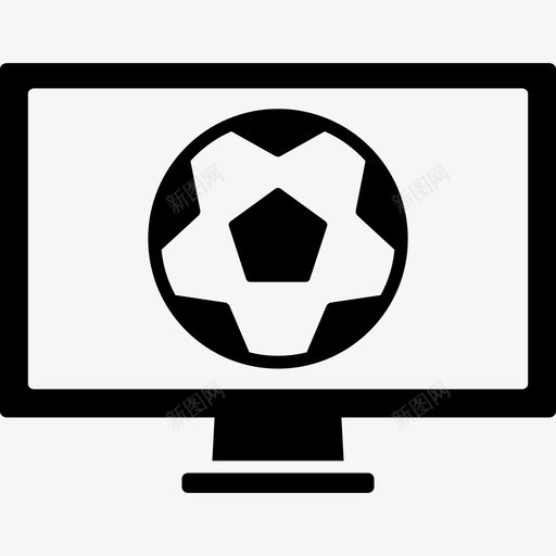 足球世界比赛节目在电视监控屏幕上运动踢足球图标svg_新图网 https://ixintu.com 足球世界比赛节目在电视监控屏幕上 踢足球 运动