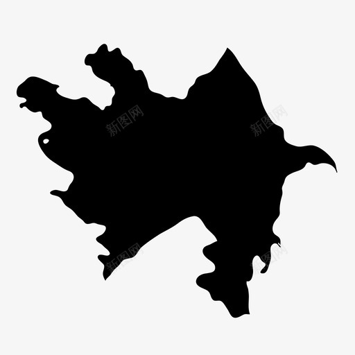 阿塞拜疆巴库中亚图标svg_新图网 https://ixintu.com 中亚 国家 地图 地理 巴库 阿塞拜疆 阿塞拜疆地图