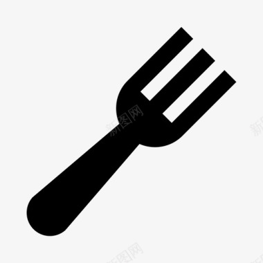 叉子餐具进餐图标图标