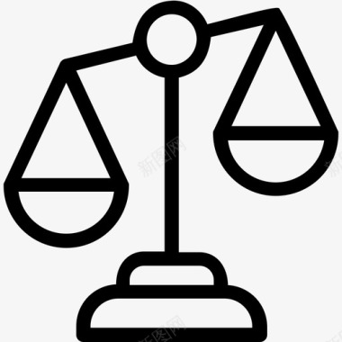 公正等级平衡等级法院图标图标