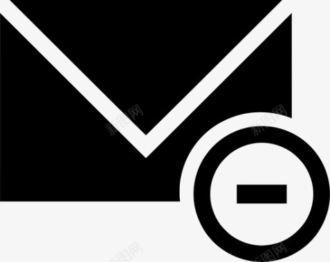 电子邮件删除电子邮件取消电子邮件垃圾箱图标图标