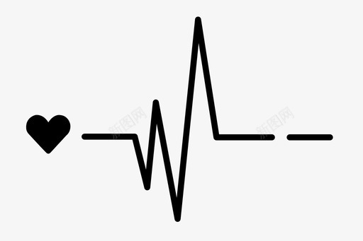 心跳生命脉搏图标图标