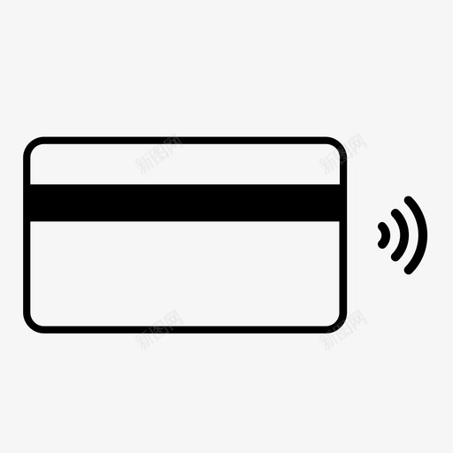 苹果支付银行卡图标svg_新图网 https://ixintu.com 卡 卡支付 支付 苹果支付 触摸支付 银行
