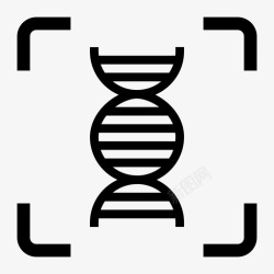 dna测试犯罪法医学图标图标