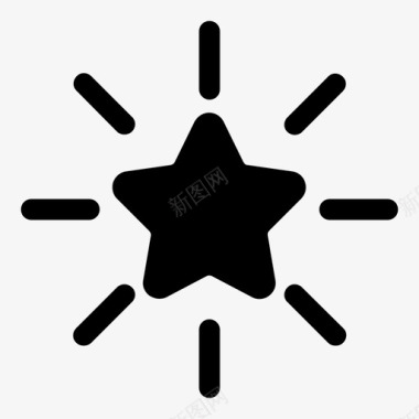 星星圣诞节假日图标图标