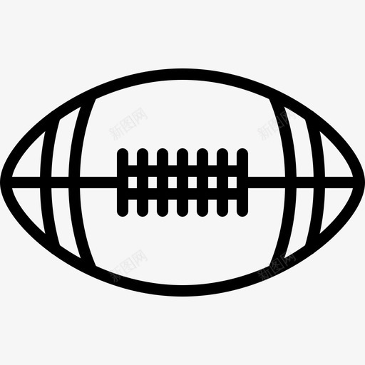 橄榄球美式足球运动图标svg_新图网 https://ixintu.com 橄榄球 美味的运动球 美式足球 运动
