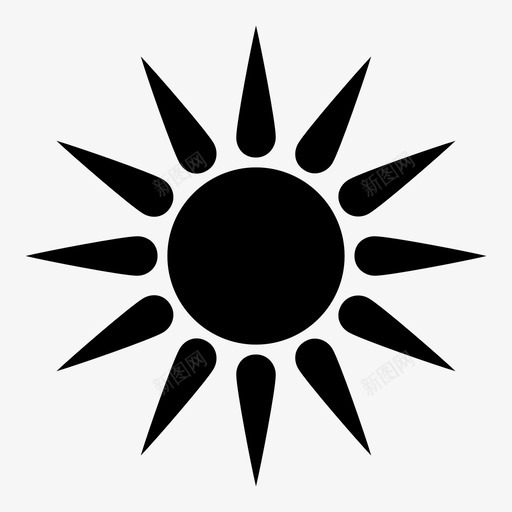 太阳亮度白天图标svg_新图网 https://ixintu.com 亮度 夏天 太阳 白天 阳光