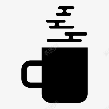 热饮咖啡杯马克杯图标图标