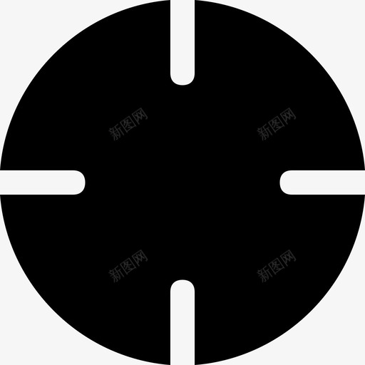 目标黑色圆形符号大杯子实心填充图标svg_新图网 https://ixintu.com 填充 大杯子实心 目标黑色圆形符号