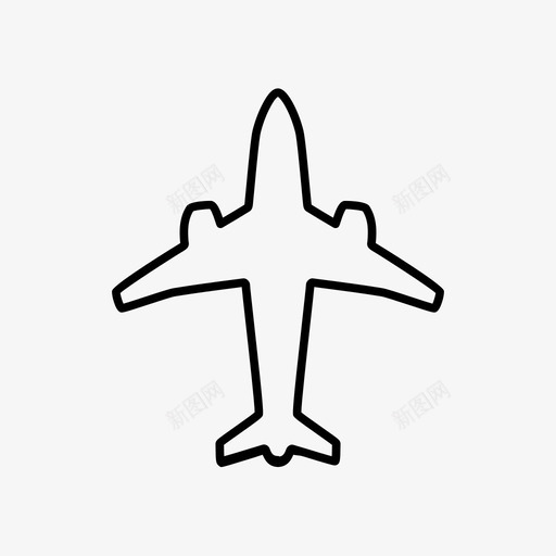 飞机机场飞行图标svg_新图网 https://ixintu.com 机场 运输 飞机 飞行