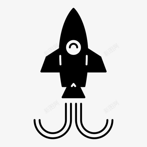 宇宙飞船导弹火箭图标svg_新图网 https://ixintu.com 太空火箭 宇宙飞船 导弹 火箭 火箭发射