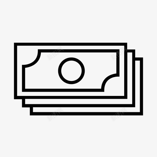 钱堆钞票现金图标svg_新图网 https://ixintu.com 包 现金 钞票 钱堆