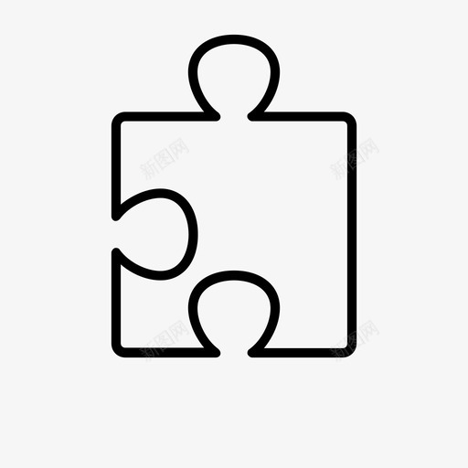 拼图令人费解图标svg_新图网 https://ixintu.com 令人费解 拼图