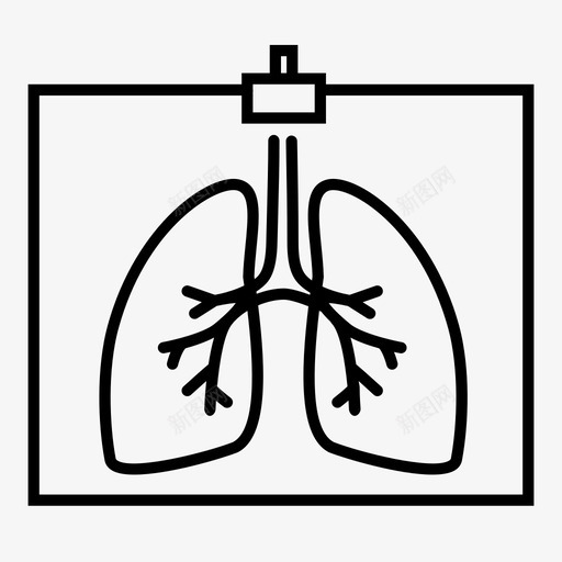 X光人肺医学图标svg_新图网 https://ixintu.com X光 人肺 医学 扫描