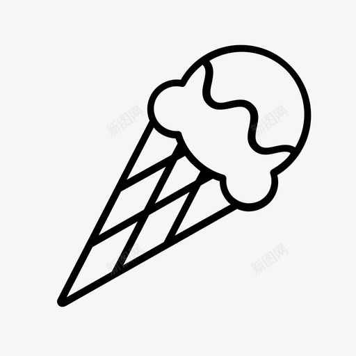 冰淇淋嘉年华甜点图标svg_新图网 https://ixintu.com 冰淇淋 冰淇淋筒 嘉年华 甜点 糖果