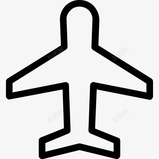 飞机航班客机图标svg_新图网 https://ixintu.com 客机 航班 运输线图标 飞机