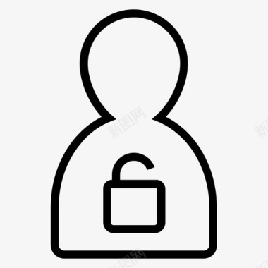 解锁用户帐户人物图标图标
