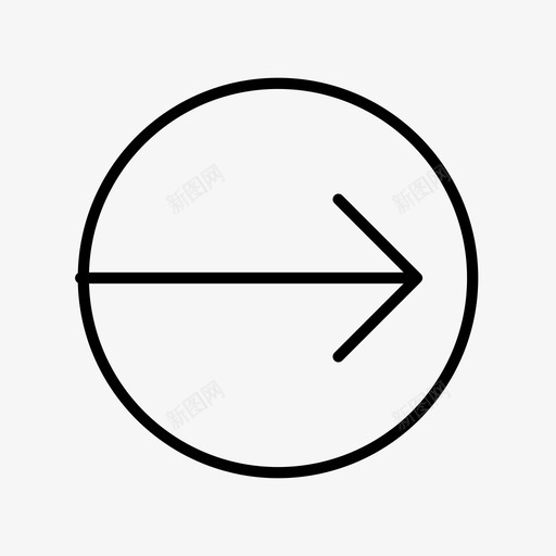 右箭头圆箭头方向图标svg_新图网 https://ixintu.com 右箭头 右箭头圆 方向 移动 箭头