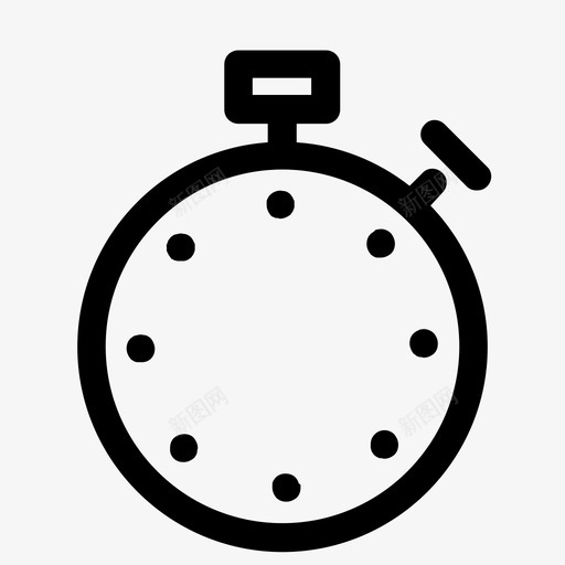 秒表期待时间图标svg_新图网 https://ixintu.com 时间 期待 秒表 等待 邮资