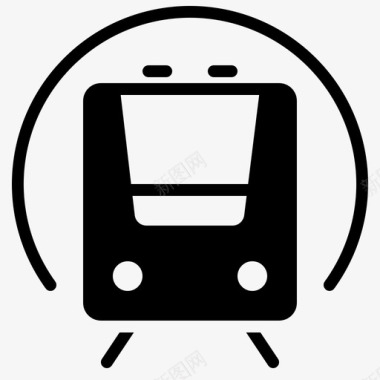 地铁公共交通火车图标图标