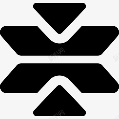 两个箭头和一个十字界面和网络图标图标