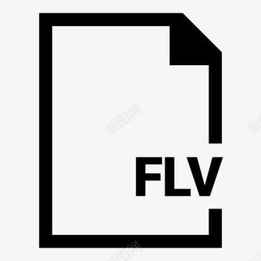 flv文档扩展名图标图标