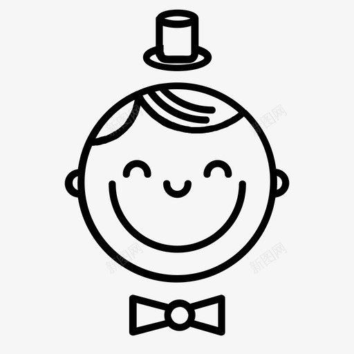 快乐的脸男孩帽子图标svg_新图网 https://ixintu.com 帽子 微笑 快乐的脸 男人 男孩