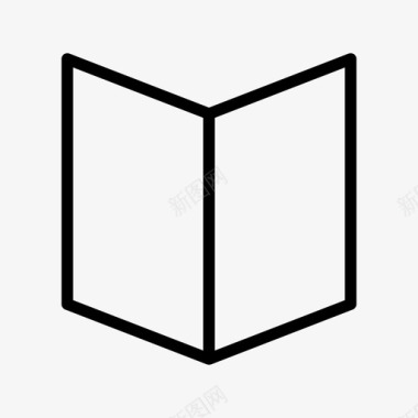 书书的文本打开的书图标图标
