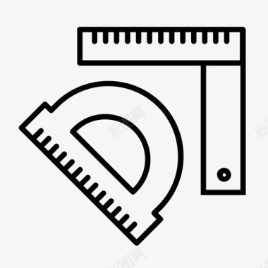 木工工具建筑工建筑图标图标