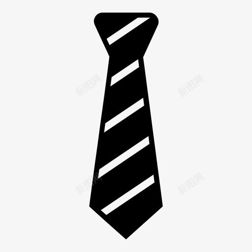 领带背带官员图标svg_新图网 https://ixintu.com 企业管理 官员 服装 背带 西服 销售 领带