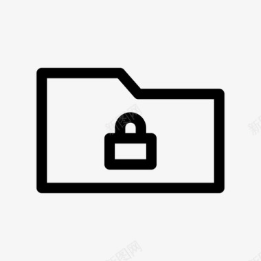 锁定文件夹受保护安全图标图标