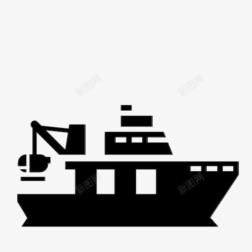 研究船探险家船图标svg_新图网 https://ixintu.com 小型潜艇 探险家 研究船 船