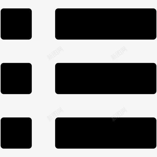 项目符号列表项目符号清单图标svg_新图网 https://ixintu.com web和用户界面字体图标 清单 菜单 选项 项目符号 项目符号列表