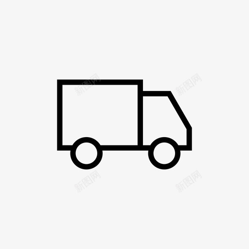 承运人交货信使图标svg_新图网 https://ixintu.com 交货 信使 卡车 家庭细线图标集 承运人 装运 运输