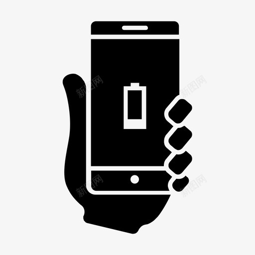 智能手机电池移动可用性图标svg_新图网 https://ixintu.com 可用性 智能手机可用性 智能手机电池 用户 移动
