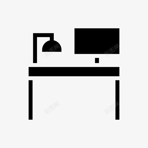 办公桌装修家具图标svg_新图网 https://ixintu.com 办公桌 家具 家居 家居家具及装饰 装修