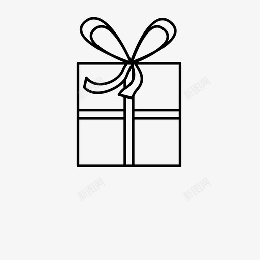 礼物生日圣诞节图标svg_新图网 https://ixintu.com 包装 圣诞节 惊喜 生日 礼物 终极圣诞系列