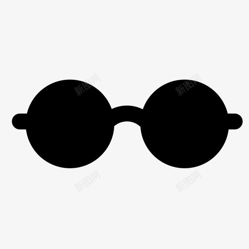 太阳镜深色镜片护目镜图标svg_新图网 https://ixintu.com 太阳镜 护目镜 深色镜片 眼镜