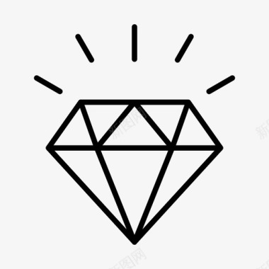 钻石黄金珠宝图标图标