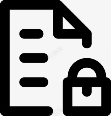 锁定文件通信交互图标图标