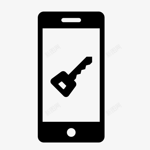 手机密码应用程序锁图标svg_新图网 https://ixintu.com 应用程序 手机密码 锁