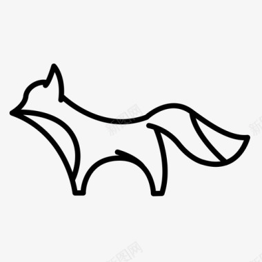 狐狸动物野生动物图标图标