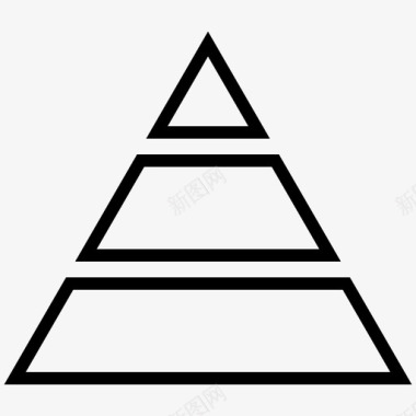 金字塔等级层次图标图标