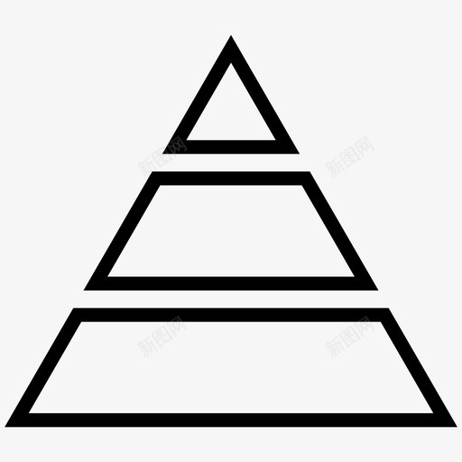 金字塔等级层次图标svg_新图网 https://ixintu.com 层次 等级 策略 组织 金字塔