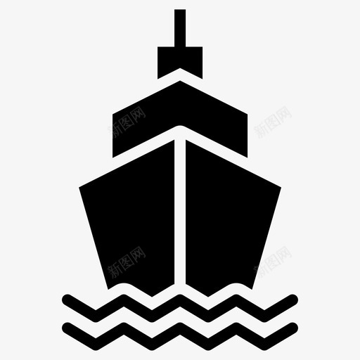 船海航海和海洋雕文图标svg_新图网 https://ixintu.com 海 航海和海洋雕文 船