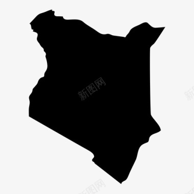 肯尼亚非洲地理图标图标