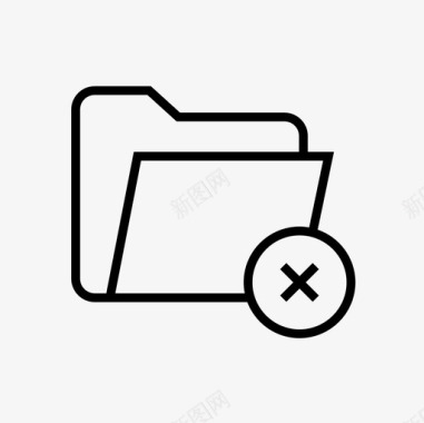 文件夹失败文件夹删除文件夹错误图标图标